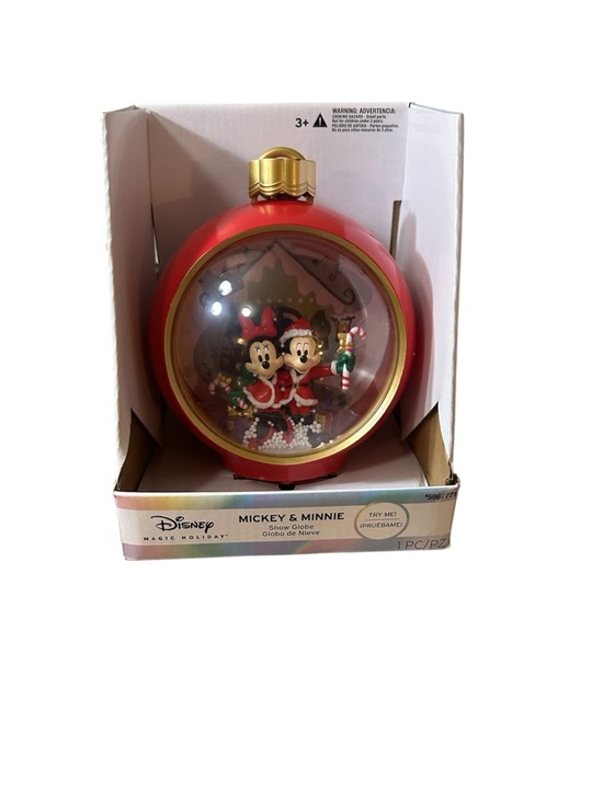 Disney Other - Disney Magic Holiday Mickey And Minnie Mouse Snow Globe NEW